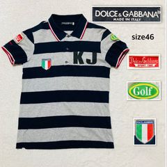□美品□DOLCE＆GABBANA ドルチェアンドガッバーナ 半袖ポロシャツ