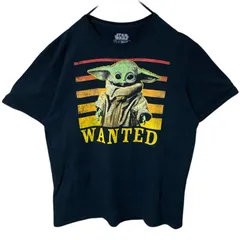 XL ヨーダ スターウォーズ オーバーサイズ ビッグプリント キャラT キャラクター  ブラック 黒 Tシャツ レディース ユニセックス メンズ 古着 半袖 CHM