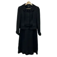 Ungaro(ウンガロ) ワンピーススーツ レディース美品  - 黒 リボン