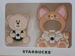 スターバックス ベアリスタ 麻マグネット セット