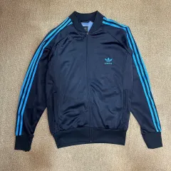 アディダス 3本線 トラックジャージ ジャージ ネイビー/ブルー