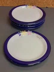 美濃焼昭和レトロ「チェリー、桜🌸」ケーキ🍰皿五枚セット　取り皿　銘々皿