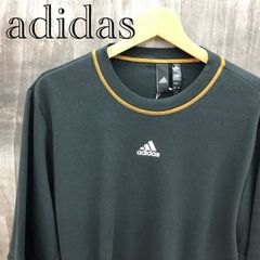 adidas モックネック 長袖Tシャツ ネイビー M 0584-A - メルカリ