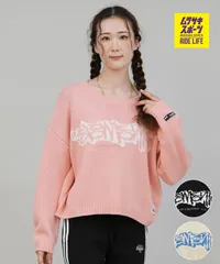 【ムラスポ公式】新品 ELEMENT エレメント ニット セーター レディース クロップド丈 ショート丈 LOGO KNIT BF024-651