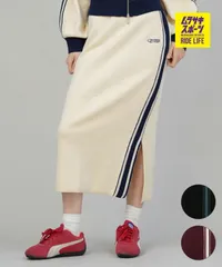 【ムラスポ公式】新品 CONVERSE コンバース ロングスカート レディース ニットスカート サイドライン ナロースカート セットアップ対応  5487-6462