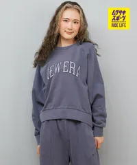 【ムラスポ公式】新品 NEW ERA ニューエラ トレーナー レディース 裏毛 オーバーサイズド スウェット クルーネック ガーメントダイ スレート 14674711