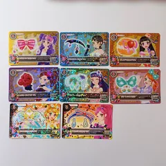 レッドストライプリボンアクセ ブラックスペースカチューシャ オレンジマカロンアクセ レッドローズヘアコサージュ ブルーレースカチューシャ グリーンドットリボン オデットスワンウィングティアラ ユニオンジャックカチューシャ 大空あかり ほか ／ アイカツ！