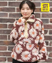 【ムラスポ公式】新品 BILLABONG ビラボン ジャケット レディース 花柄 ボア ロゴ SWITCHBACK PULLOVER BF014-032