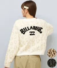 【ムラスポ公式】新品 BILLABONG ビラボン ニット セーター カーディガン レディース ヒョウ柄 レオパード柄 バックプリント BF014-U05 ムラサキスポーツ限定