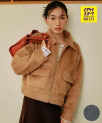 【ムラスポ公式】新品 RIKKA FEMME リッカファム ジャケット レディース シンプル ウール調シャギージャケット RF25FW26