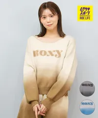 【ムラスポ公式】新品 ROXY ロキシー ニット セーター レディース オフショルダー グラデーション ロゴ RSR254008