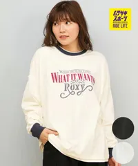 【ムラスポ公式】新品 ROXY ロキシー 長袖 Tシャツ ロンT レディース ロゴ 古着風 ヴィンテージ加工 ROOM SERVISE RLT254606T
