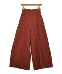 ヤンマ産業　天日干しリネンキュロットパンツ　プラス10㎝丈　レッド ヤンマ産業 天日干しリネンキュロットパンツ プラス10㎝丈 レッド