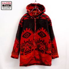 90s USA製Woolrich ネイティブ柄 ウールジャケット襟ネザー切り替え