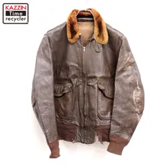 50s vintage U.S.NAVY 初期型 G-1 フライト ミリタリージャケット メンズ 表記36サイズ