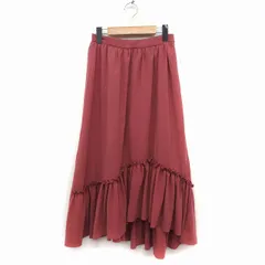 トランテアン ソン ドゥ モード 31 Sons de mode プレーリースカート フレア ロング マキシ丈 アシンメトリー 無地 36 くすみピンク /FT9