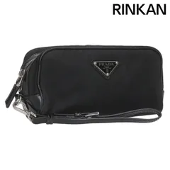 プラダ 三角ロゴプレートナイロンポーチ メンズ