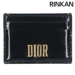 ディオール パテントレザーロゴカードケース メンズ