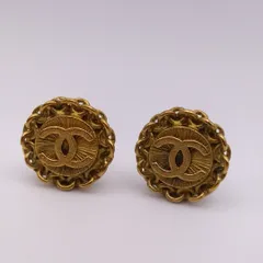 美品 シャネル イヤリング ココマーク ツイスト ゴールド ヴィンテージ 両耳用