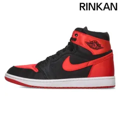 ナイキ  WMNS AIR JORDAN 1 RETRO HI OG SATIN BRED FD4810-061 ウィメンズエアジョーダン1レトロハイサテンブレッドスニーカー メンズ 28.5cm