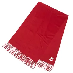 FURLA フルラ カシミヤ マフラー ストール ショール レッド 赤 新古品 美品 aq12498