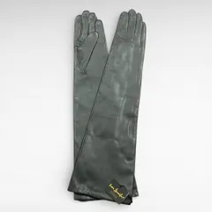 【格安】イタリアンレザー グローブ　本革　手袋　ラムレザー　羊革 グレー　灰色　新品未使用　タグ付　高級　ジェニファー　イタリー ストレート