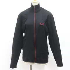 ITISQXXNERZ8 HUGOBOSS ヒューゴボス ジップ セーター サイズL メンズ トップス ロゴ ブラック レッド ウールのサムネイル