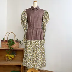 70's クラシカル 花柄 ワンピース ヴィンテージ