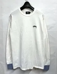 STUSSY｜ステューシー シャツスリーブ ロゴ刺繍 ロンT