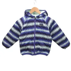 パタゴニア Patagonia 美品 リバーシブル ジャケット アウター キルティング 総柄 紫 パープル 120㎝ ■IBO90