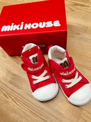 【タグ付き】ミキハウス 13.5センチ ベビーシューズ ファーストシューズ　赤