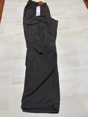 ユニクロ 暖パン防寒 ウォームイージーパンツカーゴパンツダークブラウンXL