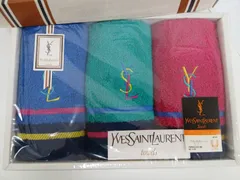 イヴサンローラン　Yves Saint Laurent　未使用タオルセット(3点セット)  3色 未使用