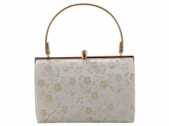 礼装用 帯地 きものバッグ 和装バッグ ハンドバッグ ゴールド bb-280-161