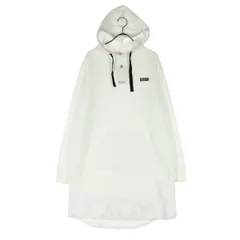 未使用 ROXY ロキシー 裏起毛 英字 長袖 ワンピース L ホワイト レディース 古着