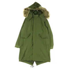 GLOBAL WORK グローバルワーク 長袖 モッズコート L カーキ ファー取り外し可 メンズ 古着