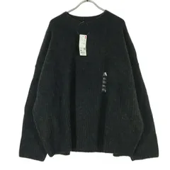 未使用 UNIQLO ユニクロ 長袖 モックネック セーター 3XL グレー レディース 古着