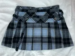 GLOWNY glowny jemma skirt ウール CHECK プリーツ スカート