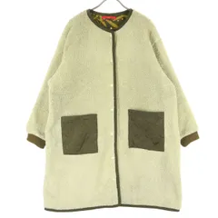 graniph グラニフ ノカラー ボアコート Free ライトベージュ レディース 古着