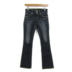 サムシング デニムパンツ ボトムス フレアジーンズ ビーナスジーンズ エドウィン レディース 26×33サイズ インディゴ SOMETHING 【中古】