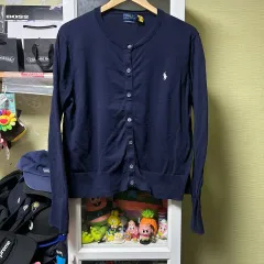 ポロラルフローレン ピマコットン ネイビー カーディガン