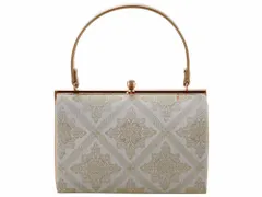 訳あり 礼装用 帯地 きものバッグ 和装バッグ ハンドバッグ ゴールド bb-280-162