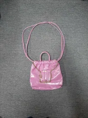 PECO ピンク キルティング チェーン クロスバック トートバッグ