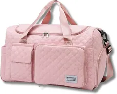 RENASYS ボストンバッグ 旅行 スポーツ キャリーオン 大容量 防水 ジム トラベル マザーズ サブ (ピンク)