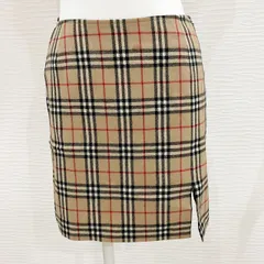 BURBERRY・バーバリーブルーレーベル・スカート（スリット入り）・ノバチェック・Y2K
