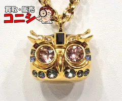 【質コニシ】【Dior/ディオール】ロングネックレス フクロウ 梟 オウル GP ゴールドカラー アクセサリー レディース【送料込み】m1196y