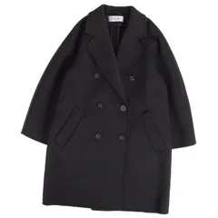 極美品 マックスマーラ Max Mara コート 白タグ ダブルブレスト ウール