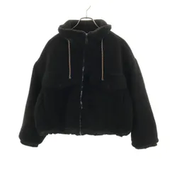 ZARA ザラ ボアジャケット L ブラック レディース 古着