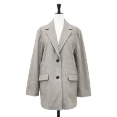 JOURNAL STANDARD relume ジャーナルスタンダード ジャケット ベージュ FREE | 25秋冬 シルク ネップ ツイード シングルジャケット / テーラード | 2B スリット ウール | アウター ブレザー【レディース】【中古】