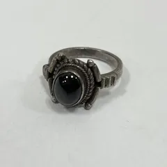 古着 オニキス ストーン シルバー ヴィンテージ リング 指輪 18号 メンズ - ISItems【USED】【古着】【中古】50152342